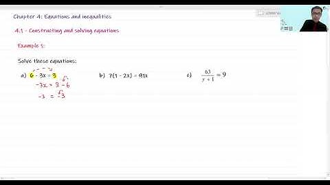 Constructing and Solving Equations | IGCSE