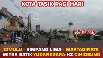 Suasana Jalanan Kota Tasikmalaya Pagi Hari Dari Jalan Cimulu, Simpang Lima, HZ, Sampai Cihideung