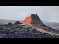 Unexpected volcano collapse! Lava pours out!