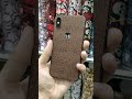 Iphone x brown leather skin leather art 3d mobileskin scopin apple co2cutter attitude wow