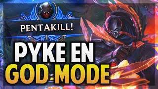 ¡PYKE PROYECTO EN MODO DIOS! PENTAKILL MUY FACIL! | League of Legends