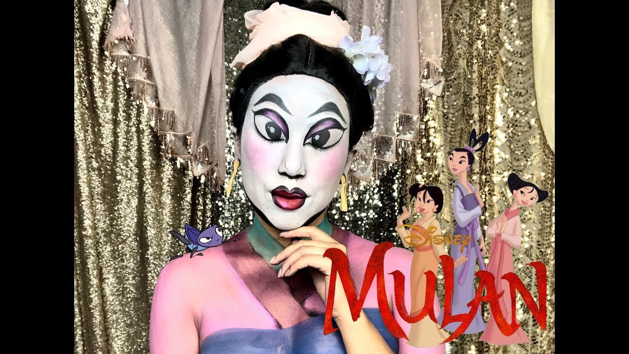 Disney's Mulan l Facepaint Makeup Tutorial YouTube