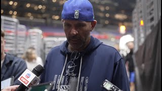 Dallas Mavs' Jason Kidd Practice Interview vs LA Clippers NBA Playoffs Game 2