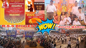 🎉RSS Route March 100 Years in Hubli!🚶‍♂️Two Path Sanchalan Join Witness at Durgadbail 🌟" full video