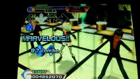 DDR Hottest Party 2 Nite Runner Expert PFC AAA with hands and gimmicks ON.