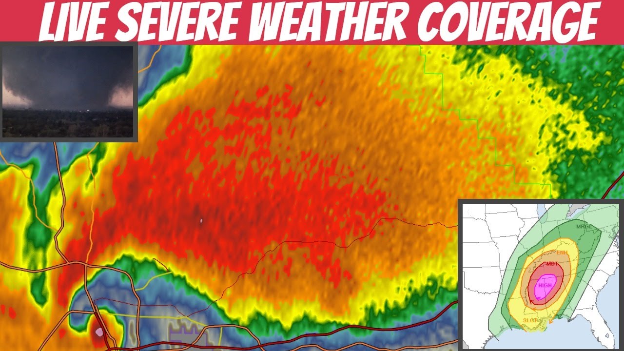Live Severe Weather Coverage Major Tornado Outbreak In The Deep South ...