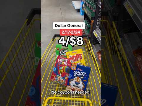 Cheap Cereal Deal at Dollar General this week 2/18-2/24 | No coupons needed