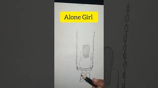 Sad girl #lonely girl #shorts#ytshorts#satisfying