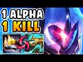 Master yi but i build full lethality and my alpha strike one shots you unreal damage