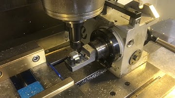 Moreside Model 50 fixture with 5th axis D05125 on the HA5C working it!