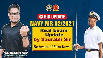 Navy MR 2 2021 Vacancy Notification, Exam Date, Exam Pattern - Latest Update by Saurabh Sir