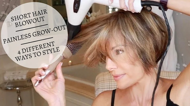 Short Hair Blowout / Painless Grow-Out / 4 Differe...