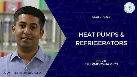 6.5 | Heat Pumps & Refrigerators | Prof Atul  Bhargav | ES-211 Thermodynamics