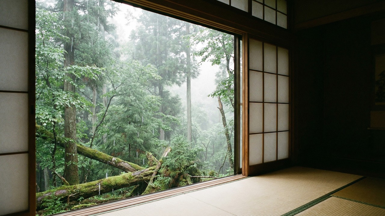 森の奥の古民家と雨の夜｜灯りと静寂の記憶｜Rainy Night at a Hidden Japanese House | Deep Sleep