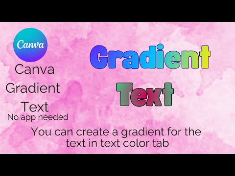 How to Use Canva’s Gradient Text Effect for Stunning Designs ( no app needed)