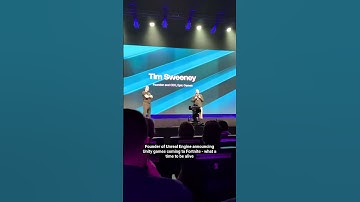 Tim Sweeney announces Unity games can come to Fortnite #madewithunity #unrealengine