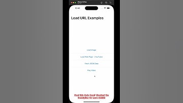 Mastering URL Loading in SwiftUI - with Image, Web Page, JSON & Video Loading @way2knowblog  url