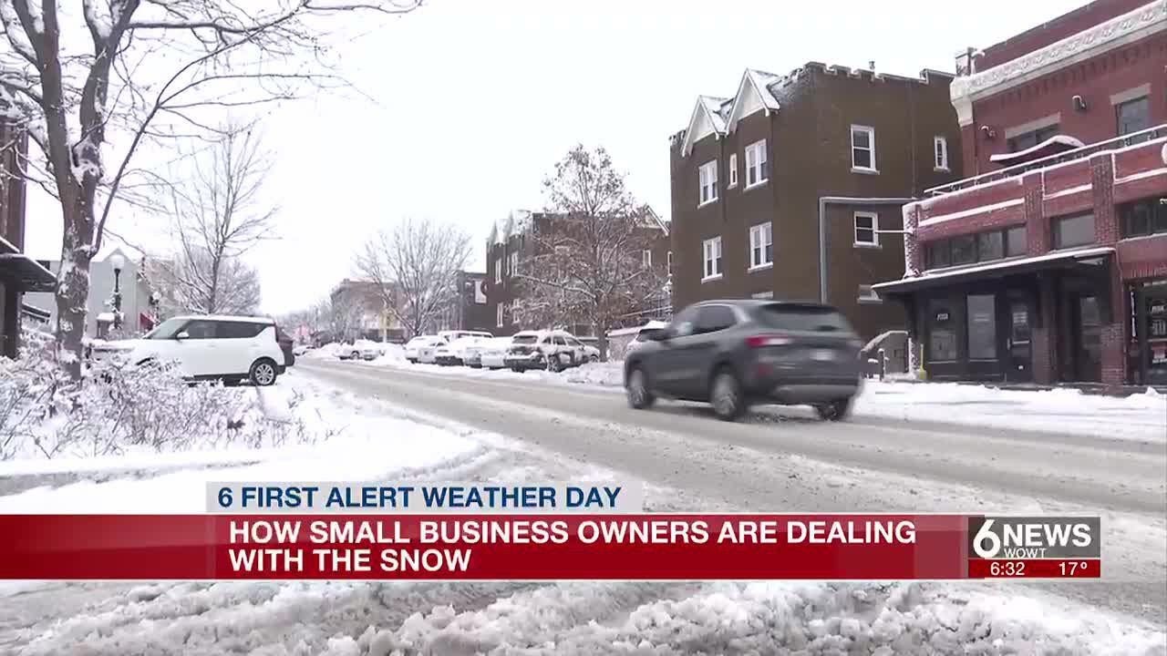 How small businesses in Omaha are dealing with the snow