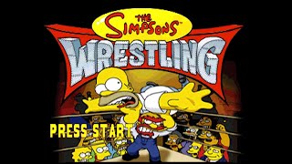 The Simpsons Wrestling (1440p60 | PS1) Full Playthrough