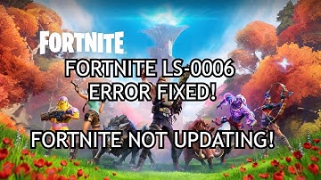 how to fix fortnite not updating issue | Fortnite LS-0006 Error Fix!