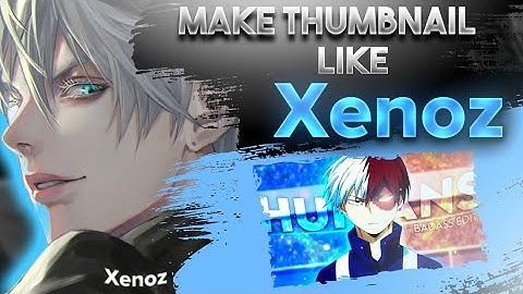 How to make Thumbnail like Xenoz in Mobile || Thumbnail Tutorial