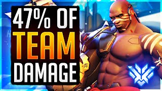 INSANE 47% OF TEAM DAMAGE CARRY! Overwatch Top 500 Doomfist & Bastion Game! (Samito)