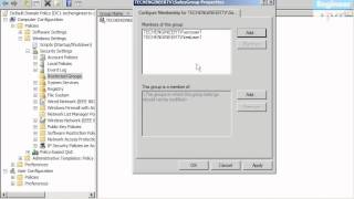 Restrict Group to Update Members List via GPO in ADDS - Windows Server 2008