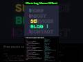 🔥 Glowing Menu Effect using HTML & CSS #coding
