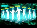 All icon series dances  emotes in fortnite