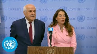 Palestine & Malta (Security Council President) On New Security Council Members Admission | Un