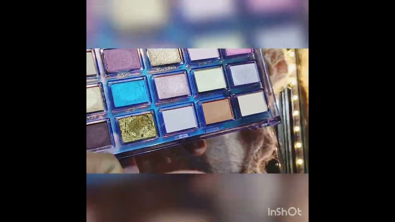 Makeup Revolution reflective palette swatches
