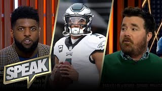 Why does Jalen Hurts' MVP candidacy continue to be questioned? | NFL | SPEAK