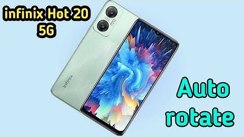 How To Enable Auto Rotate In Infinix Hot 20 5G,Auto Rotate Screen Enable In Infinix Hot 20 5G,