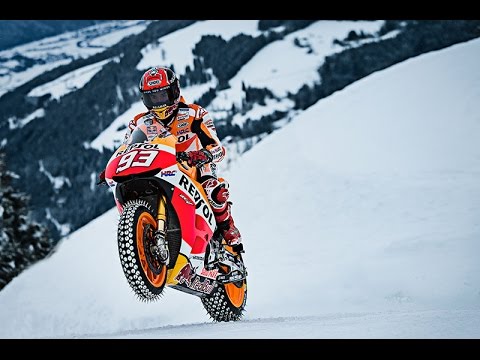 Marquez rides RC213V at Kitzbühel