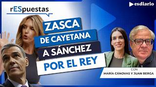 Zasca brutal de Cayetana a Sánchez por sus críticas al Rey: "No le perdonas lo de Paiporta"