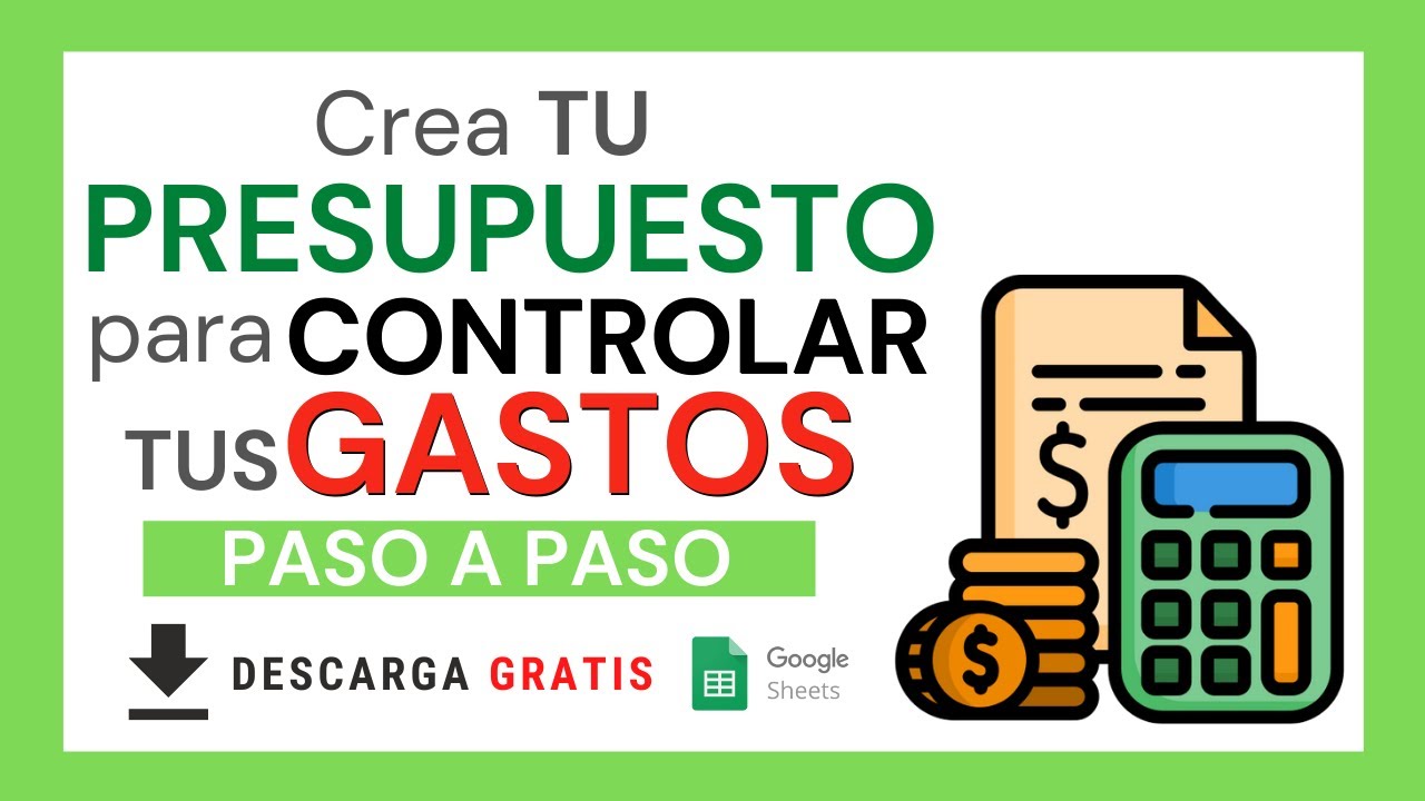 💸 Como CREAR un PRESUPUESTO PERSONAL para CONTROLAR tus GASTOS | Descarga Plantilla+Calculadora