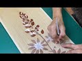 #木象嵌　#woodinlay                                             Making of wood inlay「 Lupines 」島田晶夫