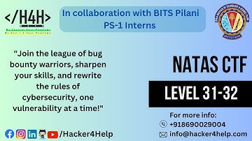 Over the wire natas Walkthrough-Level-31-32|CTF challenges|web application pen testing | Hacker4Help