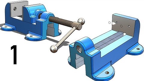 1- Project 15 |Bench Vise| SolidWorks Tutorial :  base
