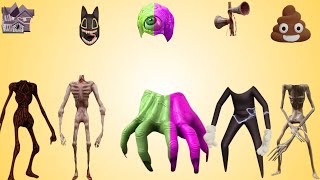 WRONG HEADS SIREN HEAD POOP, SIREN HEAD HOUSE, SIREN HEAD BRAIN EYE, SIREN HEAD OCTOPUS, SIREN HEAD