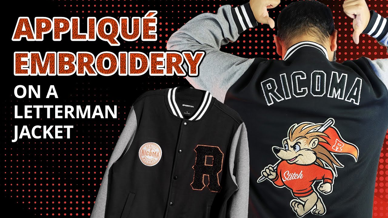 Embroidered Varsity Letterman Jacket