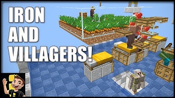Easy 2-in-1 Iron Farm and Infinite Villager Breeder For Minecraft Java Edition (Tutorial)