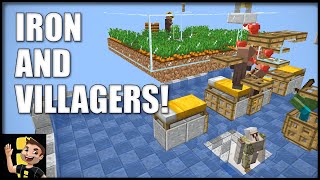 Easy 2in1 Iron Farm and Infinite Villager Breeder For Minecraft Java Edition (Tutorial)