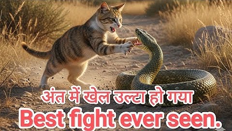 Cat Vs Snake l Best ever fight 💪😎 I Don