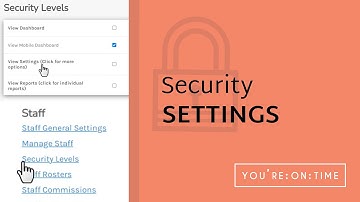 Security Settings - You