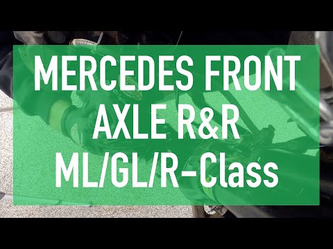 Mercedes ML GL R Class Front Axle Remove and Install R&R How-To