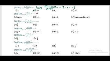 H.W  Sec.2  "Limits by Factorization & Long division" Mr.Eslam Sayed