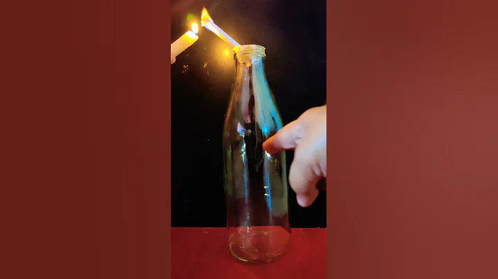 smoke caught in a bottle #shorts #experiment #funny