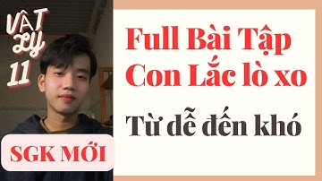 [Vật Lý 11] Full Bài Tập Con Lắc Lò Xo Chương Trình Mới - Kết Nối Tri Thức & Chân Trời Sáng Tạo