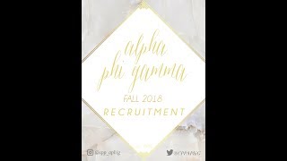 APhiG Fall 2K18 Recruitment
